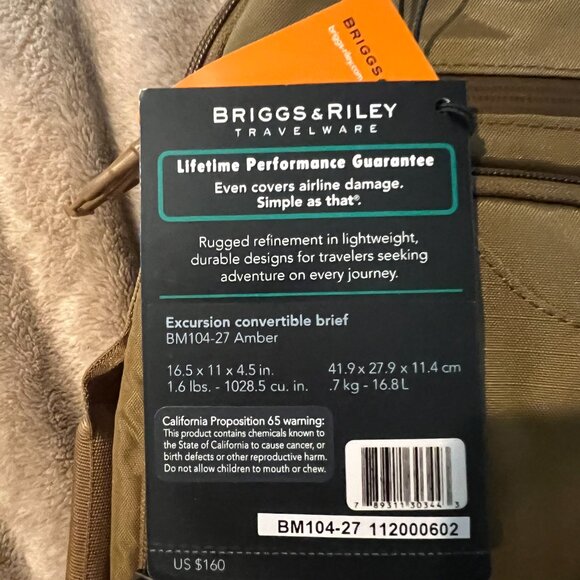 Briggs & Riley Excursion convertible brief - Picture 2 of 4